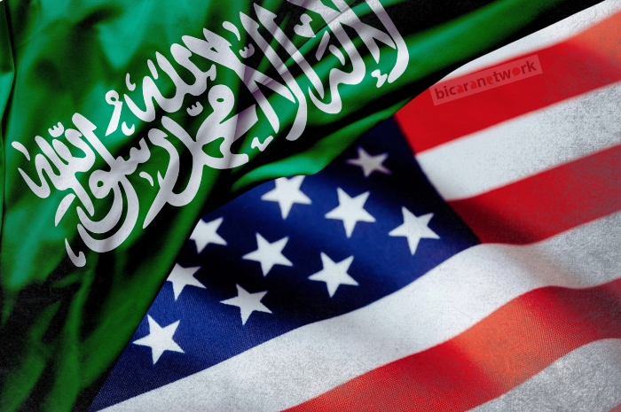 Ilustrasi Amerika Serikat Dan Arab Saudi Menandatangani Kesepakatan Penjualan Se 676175712
