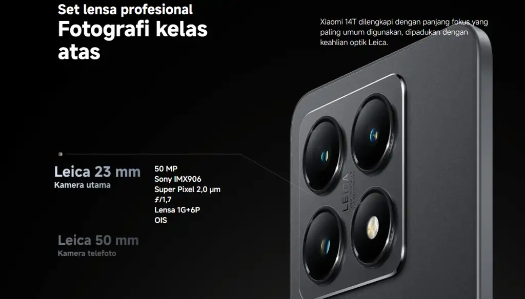 Kamera Xiaomi 14T