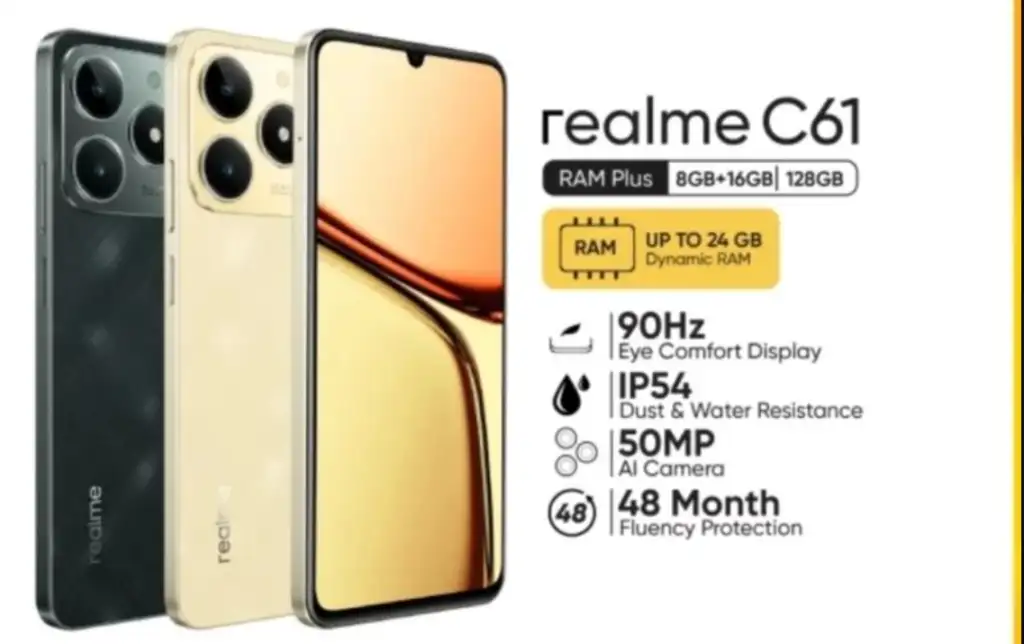 Realme C61 - HP Gaming 1 Jutaa Terbaik 2025