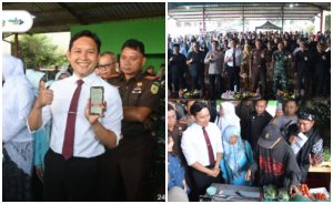 Bupati Cianjur menghadiri kegiatan bakti tani untuk negeri dalam rangka memperingati Hari Tani Nasional ke-64.