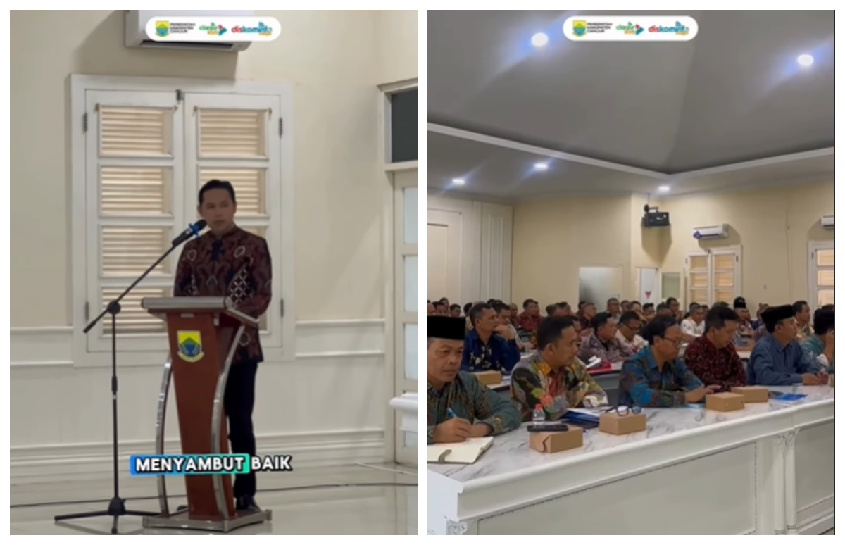 Bupati Cianjur, dr. Mohammad Wahyu Ferdian menghadiri Rakor Evaluasi Perbaikan Tata Kelola Pemerintahan Daerah